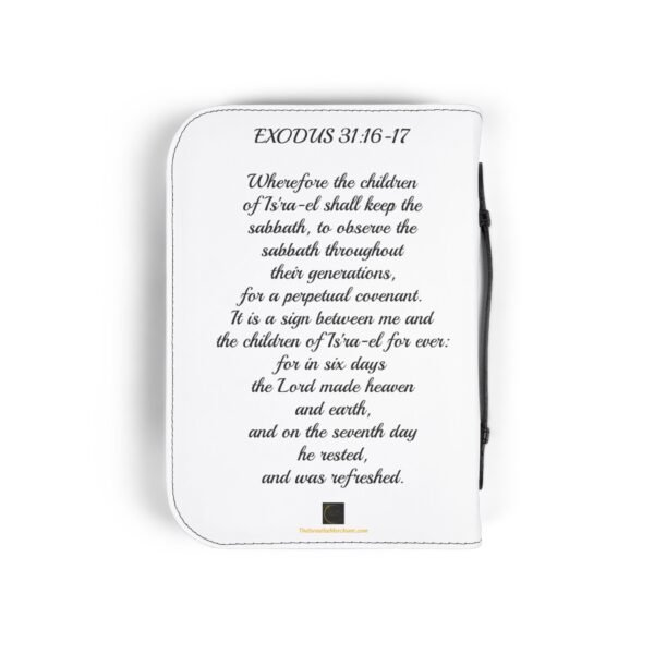 Keep the Sabbath Day Holy™ Bible Cover – White Edition