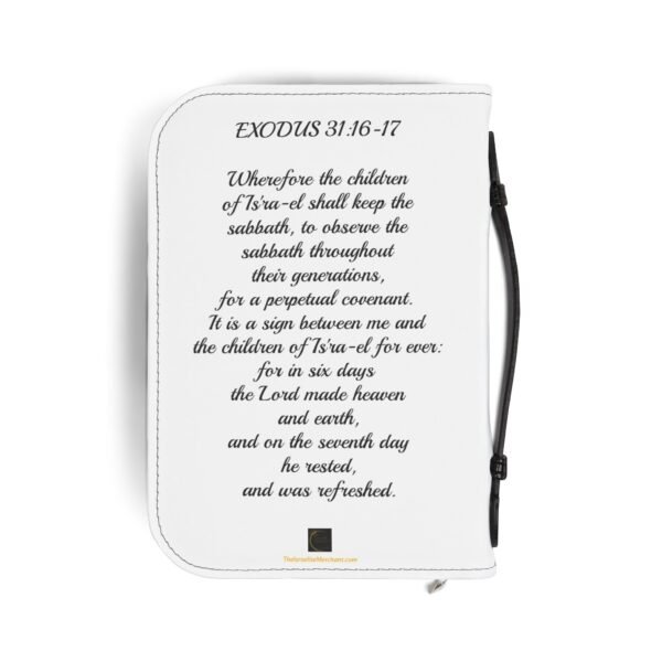Keep the Sabbath Day Holy™ Bible Cover – White Edition