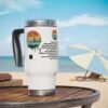 Keep the Sabbath Day Holy™ Stainless Steel Travel Mug with Handle, 14oz