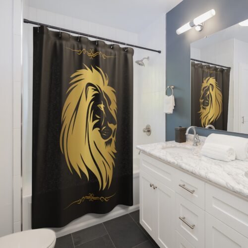 Lion of the Tribe of Judah" – Shower Curtain