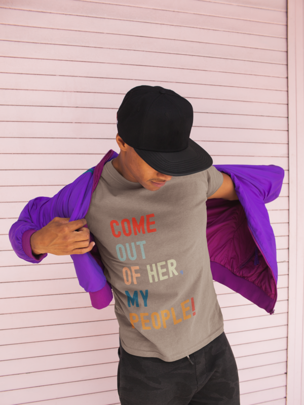"OUT OF HER, MY PEOPLE!" – UNISEX HEAVY COTTON TEE by The Israelite Merchant™