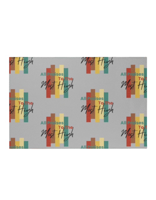 20250421184448-1f01ee0b-36cb-6b56-b5eb-c680694e3e20-2.png "All Praises to the Most High™"Decorative Area Rug by The Israelite Merchant™ Non-Slip Home Décor