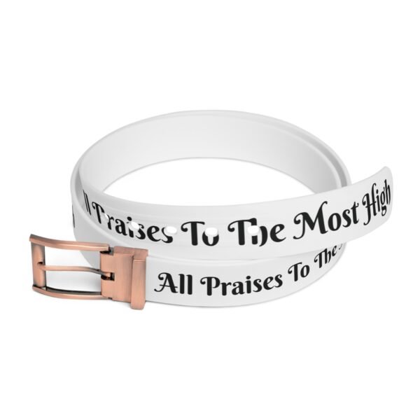 The Israelite Merchant™ “All Praises To The Most High” Statement Belt – Limited Edition