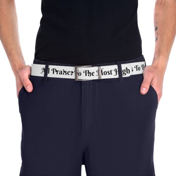 The Israelite Merchant™ “All Praises To The Most High” Statement Belt – Limited Edition