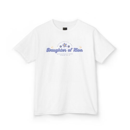 Kids “Daughter of Zion – Wonderfully Made” Tee | Psalm 139:14 – The Israelite Merchant™