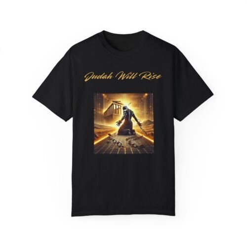 Judah Will Rise™ Unisex Garment-Dyed T-Shirt | Inspirational Graphic Tee