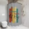 All Praises to the Most High™ Shower Curtain – 71"x74" | by The Israelite Merchant Scripture Bathroom Decor | Israelite Spiritual Faith-Based Shower Curtain | Vibrant Bathroom Decor