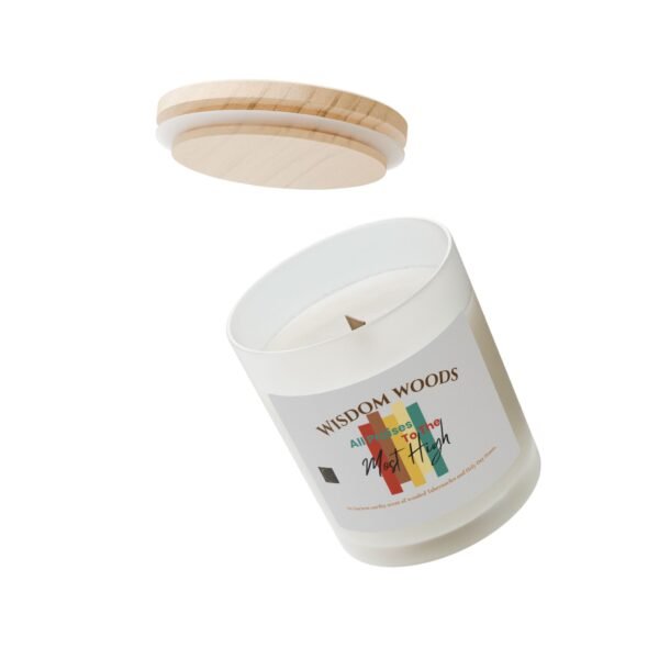 Wisdom Woods™ Frosted Glass Candle – "All Praises to the Most High" Collection by The Israelite Merchant™