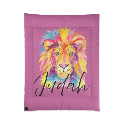17888072181732269906_2048.jpeg Colorful "Judah Girl™" Twin Comforter Exclusive by The Israelite Merchant™