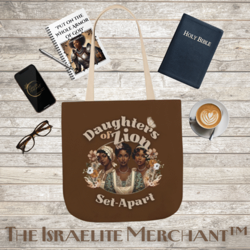 Canvas Tote Bag – Daughters of Zion, Set-Apart design