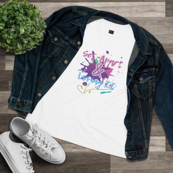 "Set Apart & Loving It" By The Israelite Merchant™ Israelite Faith-Based Streetwear – Modest Set-Apart Tee – 2 Corinthians 6:17, Gift for Her