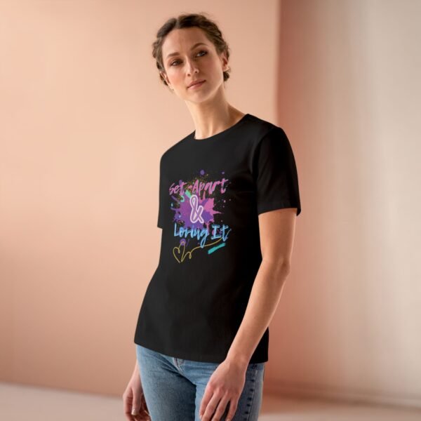 "Set Apart & Loving It" By The Israelite Merchant™ Israelite Faith-Based Streetwear – Modest Set-Apart Tee – 2 Corinthians 6:17, Gift for Her
