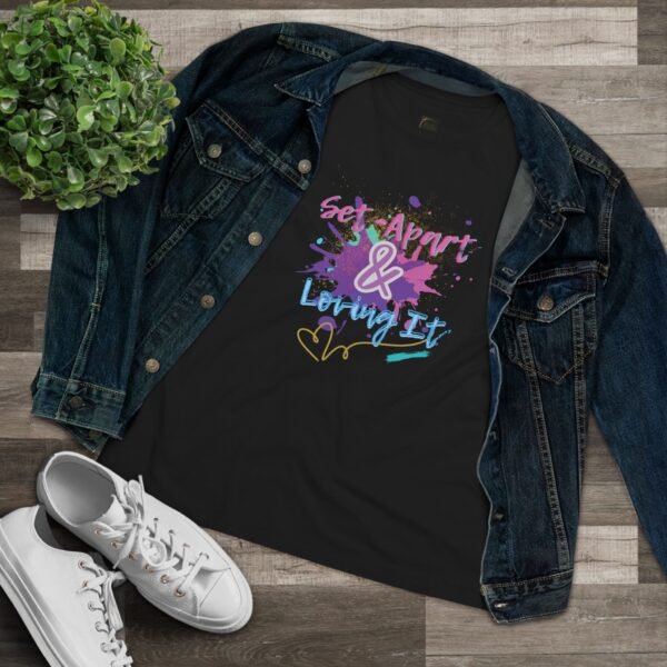 "Set Apart & Loving It" By The Israelite Merchant™ Israelite Faith-Based Streetwear – Modest Set-Apart Tee – 2 Corinthians 6:17, Gift for Her