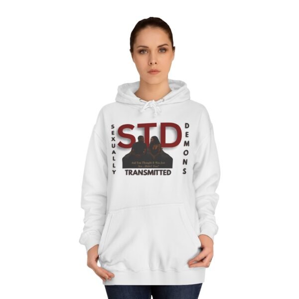 8774529326902598333_2048.jpeg STD Transmitted Hoodie — 'Sexually Transmitted Demons' Graphic Pullover